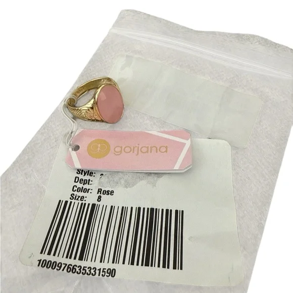Gorjana Pink and Gold Classic Ring, NWT, Size-8, Gorjana Women’s Ring - Picture 3 of 6